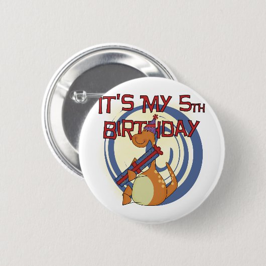 第5誕生日Tシャツとギフト 缶バッジ (正面&裏面)