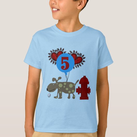 第5誕生日Tシャツとギフト Tシャツ (正面)