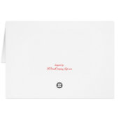 第5車輪が付いているRVのクリスマスおよび休日カード (裏面横)