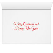 第5車輪が付いているRVのクリスマスおよび休日カード (内部横(下))