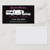 第5車輪RVのシルエットのテレホンカード コーリングカード (正面/裏面)