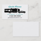 第5車輪RVのシルエットの個人的なテレホンカード コーリングカード (正面/裏面)