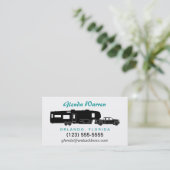 第5車輪RVのシルエットの個人的なテレホンカード コーリングカード (スタンド正面)