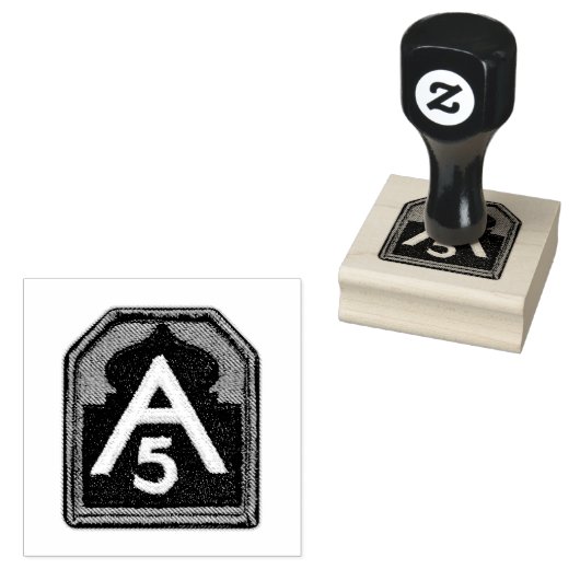 第5軍退役軍人が北軍を攻撃 ラバースタンプ (押印)