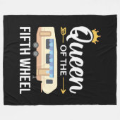 第5輪の女王 フリースブランケット (正面(横))