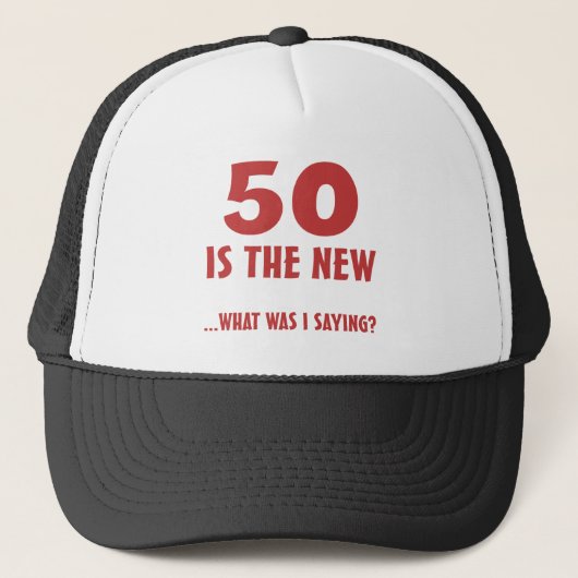 第50おもしろい誕生日ギャグギフト キャップ (正面)