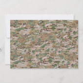 第50の誕生日の人、パーティー人、ハンター、年齢、シカ 招待状 (裏面)