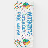 第50カスタム誕生日トリビュートバナー 横断幕 (縦)