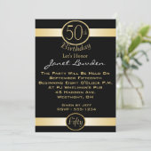 第50クラシックバースデーパーティ招待状 招待状 (スタンド正面)