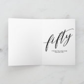 第50ハッピーバースデートレンディーChicカード カード (内部)