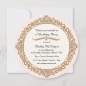 第50ハッピーバースデーパーティーお祝いラウンド招待状 招待状 (裏面)