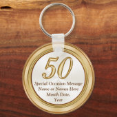 第50パーソナライズされた回懇親会ギフトキーホルダー キーホルダー (正面)