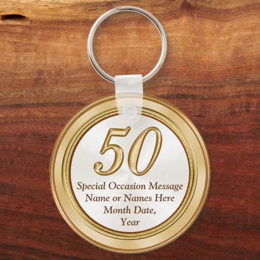 第50パーソナライズされた回懇親会ギフトキーホルダー キーホルダー (正面)
