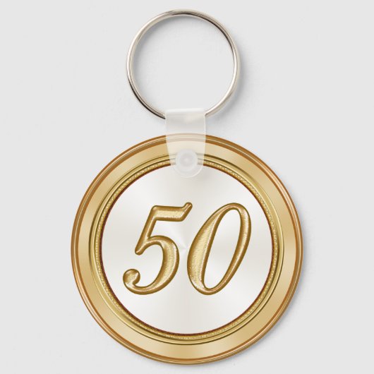 第50パーソナライズされた回懇親会ギフトキーホルダー キーホルダー (裏面)
