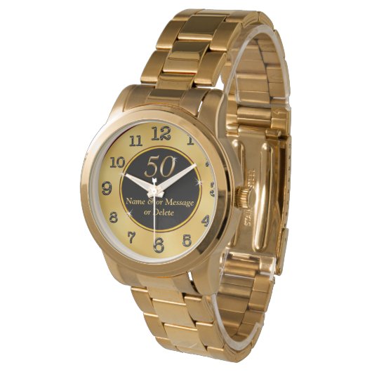 第50パーソナライズされた誕生日ギフトアイディア女性または男性 腕時計 (アングル)