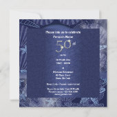 第50ビーチ熱帯誕生日パーティー 招待状 (裏面)