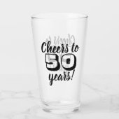 第50ビール50年のへの誕生日の応援か飲むこと タンブラーグラス (裏面)