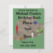 第50メンス魚釣り招待状テンプレート 招待状 (裏面)