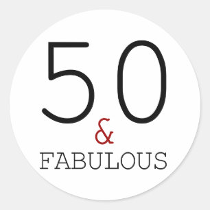 第50及びすばらしいタイポグラフィの第50誕生日 ラウンドシール