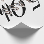 第50同窓会をティーにのせて下さい ラッピングペーパー (角)