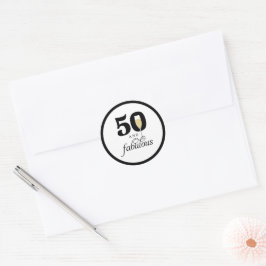 第50回と素晴らしい誕生日封筒用シール ラウンドシール