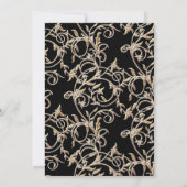 第50回アールヌーボーブラックn金ゴールド記念日 招待状 (裏面)