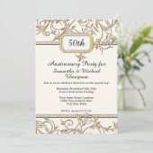 第50回アールヌーボー金ゴールドパープル記念日 招待状 (スタンド正面)