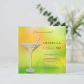 第50回カクテル誕生日招待状 招待状 (スタンド正面)