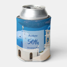 第50回ギリシャ誕生日パパーソナライズされたーティ 缶クーラー