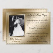 第50回ゴールデンアンビナリーお祝い 招待状 (正面/裏面)