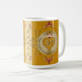 第50回ゴールデン結婚オークル記念日 コーヒーマグカップ