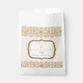 第50回ゴールデン結婚サリーピンクお祝い フェイバーバッグ (正面)