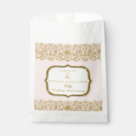 第50回ゴールデン結婚サリーピンクお祝い フェイバーバッグ