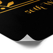 第50回ゴールデン結婚ズ写真パーソナライズされたコラージュ ポスター (角)