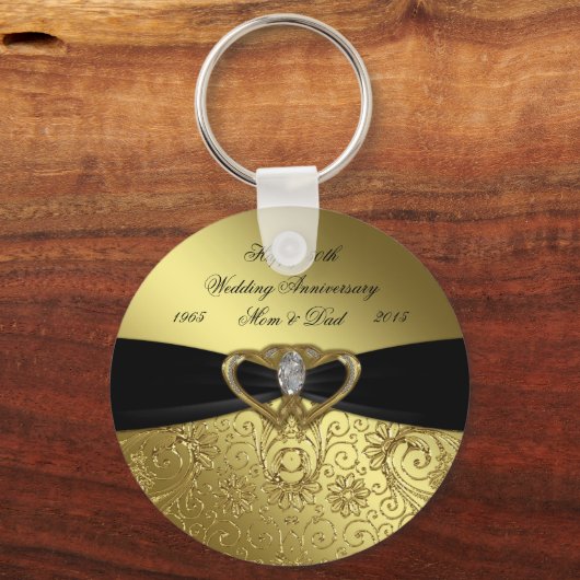 第50回ゴールデン結婚ズ記念キーチェーン キーホルダー (正面)