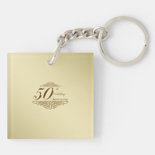 第50回ゴールデン結婚ズ記念写真キーチェーン キーホルダー (裏面)