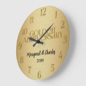 第50回ゴールデン結婚ズ記念品名 ラージ壁時計 (傾斜)