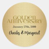 第50回ゴールデン結婚ズ記念 ラウンドシール (正面)