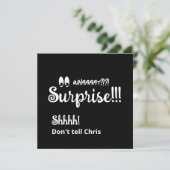 第50回サプライズバースデーパーティーおもしろい白黒 招待状 (スタンド正面)