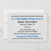 第50回サプライズ誕生パーティーバー01 招待状 (裏面)