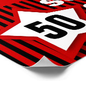 第50回サプライズ誕生日スターカスタムバナーZ08J1 ポスター (角)