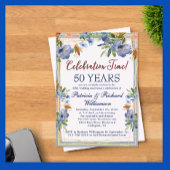 第50回シックフローラ結婚記念日 アクリル招待状