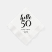 第50回バースデーパーティーこんにちは50 縁ありカクテルナプキン (角)