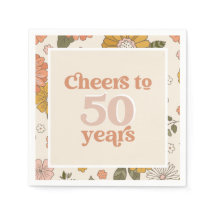 第50回バースデーパーティーのナプキンス