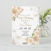 第50回バースデーパーティーエレガントフローラ 招待状 (スタンド正面)