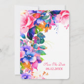 第50回バースデーパーティーガーデンかわいらしフローラ 招待状 (裏面)