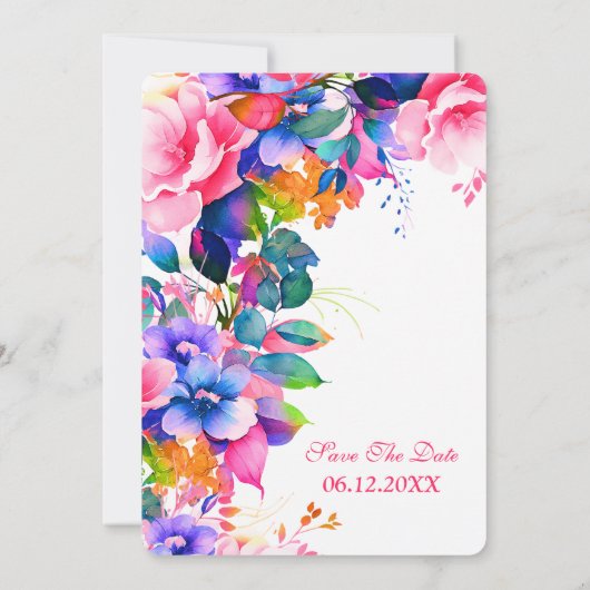 第50回バースデーパーティーガーデンかわいらしフローラ 招待状 (裏面)