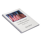 第50回バースデーパーティーゲストブック、アメリカンフラッグ ノートブック (右側)