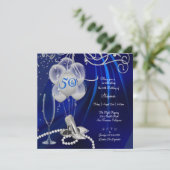 第50回バースデーパーティーシルバースティレット王室のズ・ブルー 招待状 (スタンド正面)