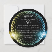 第50回バースデーパーティースタイリッシュゴルフモダンゴルファー 招待状 (正面)